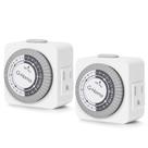 Temporizador G-Homa para tomadas elétricas, intervalos de 24 horas e 30 minutos Temporizador G-Homa para tomadas elétricas, intervalos de 24 horas e 30 minutos