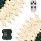 Temporizador impermeável LED String Lights Green Convenience 20m 200 LED Temporizador impermeável LED String Lights Green Convenience 20m 200 LED