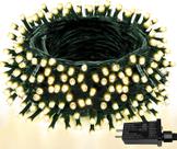 Temporizador impermeável LED String Lights YIQU 30m 300 8 modos