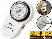 Temporizador Mecânico De Tomada Bivolt Automático 110V/220V Temporizador Mecânico De Tomada Bivolt Automático 110V/220V