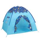 Tenda de jogo para crianças Castle Play, tecido Oxford azul portátil Tenda de jogo para crianças Castle Play, tecido Oxford azul portátil
