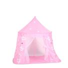 Tenda de jogos dobrável para crianças Princess Pink Double Door Oxford