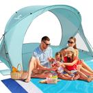 Tenda de praia AugFir 225x150x140cm Abrigo UV50+ para 4 pessoas