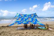 Tenda de praia Neso, 213x213 cm, guarda-sol portátil com dossel Tenda de praia Neso, 213x213 cm, guarda-sol portátil com dossel