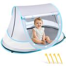 Tenda de praia para bebês Techip Pop Up Sun Shade UPF 50+ UV cinza Tenda de praia para bebês Techip Pop Up Sun Shade UPF 50+ UV cinza