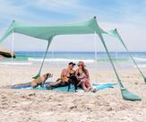 Tenda de praia SUN NINJA Pop Up Sun Shelter UPF50+ verde 10x10 pés
