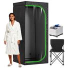 Tenda de sauna a vapor portátil e dobrável RRGFB com frente transparente