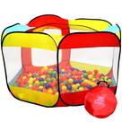Tenda dobrável grande de bolinhas para crianças pequenas Brinquedos de presente internos e externos para bebês, meninas e meninos, cercadinho para bebês com zíper, bolinhas não incluídas