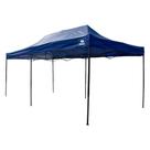 Tenda Gazebo 3 X 6m Aço Dobrável Barraca Camping Pagoda Azul Bel