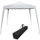 Tenda Gazebo Articulada Base 3x3 m Barraca Praia Sanfonada Dobrável Branca Alumínio com Bolsa