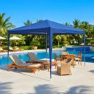 Tenda Gazebo Barraca Toldo 3x3 Azul Praia Piscina Camping Trabalhar Desmontavel NÃO É SANFONADO