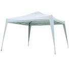 Tenda Gazebo Branca em Poliéster 3X3 Metros Articulada c/ Pés em Alumínio 331100 BELFIX