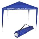 Tenda Gazebo Desmontável 3x3 m Barraca Praia Camping Azul com Bolsa Importway IWGZM-3AZ