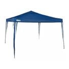 Tenda Gazebo Poliéster 3m x 3m Dobrável Azul 103888 Kala