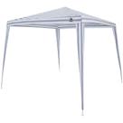 Tenda Gazebo Tubular 3m x 3m Polietileno Azul e Branca Bel Tenda Gazebo Tubular 3m x 3m Polietileno Azul e Branca Bel