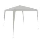 Tenda Gazebo Tubular Praia Camping 3mx3m Polietileno Branca