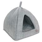 Tenda para animais de estimação Best Pet Supplies Cama macia para cães, gatos, linho cinza Tenda para animais de estimação Best Pet Supplies Cama macia para cães, gatos, linho cinza
