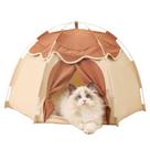 Tenda para gatos Gigreinc Indoor Dog House Kitten Beige Medium