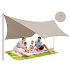 Tenda Praia Camping Camping Pesca Jardim Eventos Piscina Gazebo Portátil Tela Toldo 3mX4m Proteção UPF 50+ UV e Impermeável