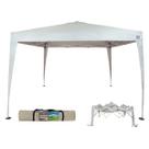Tenda Sanfonada Gazebo 3x3m Barraca X-Flex Oxford Branc Mor