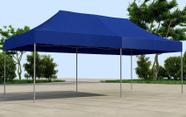 Tenda Sanfonada T&T medida 6x3 Cobertura em Lona Sintética Azul