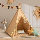 Tenda Teepee Wirhao para crianças com tapete de algodão, lona e luzes Tenda Teepee Wirhao para crianças com tapete de algodão, lona e luzes