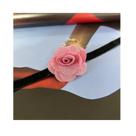 Tendencia gargantilha colar choker flor - coral