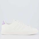 Tênis Adidas Advantage 2.0 Feminino Off White e Lilás