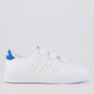 Tênis Adidas Advantage Base 2.0 CF Infantil Branco e Azul
