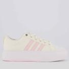 Tênis Adidas Bravada Plataform Feminino Off White e Rosa