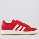 Tênis Adidas Court Base Suede Feminino Vermelho