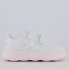 Tênis Adidas Grand Court 2.0 Infantil Branco e Rosa Tênis Adidas Grand Court 2.0 Infantil Branco e Rosa