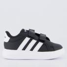 Tênis Adidas Grand Court 3.0 Bubble CF Infantil Preto Tênis Adidas Grand Court 3.0 Bubble CF Infantil Preto