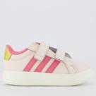 Tênis Adidas Grand Court 3.0 Bubble CF Infantil Rosa