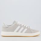 Tenis Adidas Grand Court Base Suede Cinza