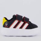 Tênis Adidas Grand Court Mickey Branco e Cinza Infantil Tênis Adidas Grand Court Mickey Branco e Cinza Infantil