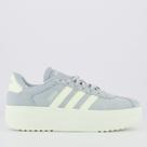 Tênis Adidas VL Court Bold Feminino Azul e Branco Tênis Adidas VL Court Bold Feminino Azul e Branco