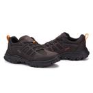 Tênis Adventure Cano Curto Sola Tratorada Leve Masculino Couro Moda Esportiva Resistente