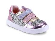 Tenis agility mini ii tecido prata/rosa matte/lavander bibi