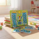 Tênis Amarrar Cadarço Brinquedo Educativo Sensorial Coordenação Motora Infantil Criança