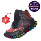 Tenis Aranha Com Luzinha Led Luz E Chaveiro Brilha no Escuro Tenis Aranha Com Luzinha Led Luz E Chaveiro Brilha no Escuro