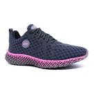 Tenis Asc Ghost 3 urbano leve feminino 2103A Grafite Rosa