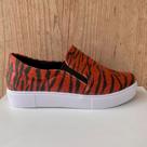 Tênis aveludado tigre