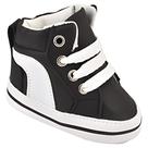Tenis Bebe Mania Preto Cano Alto Pronta Entrega