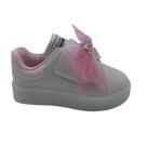 Tênis Bebê Pisca-Pisca Mini Sua Cia com Laço Branco 00731