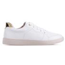 Tênis Beira Rio Glamour 4313101 Branco e Dourado - Feminino