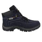 Tenis Bota Infantil Coturno Couro Azul Adventure Botina