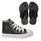 Tênis Botinha Infantil Masculina Meninos Cano Alto Personagem Aranha Gamer +Chinelo