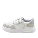Tênis Bottero Casual Couro Branco Cinza Plataforma 365103-12