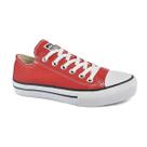Tênis Box Star BX2099 Casual Lona Masculino Vermelho Preto